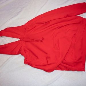 Old Navy Red Fuzzy Sweatshirt